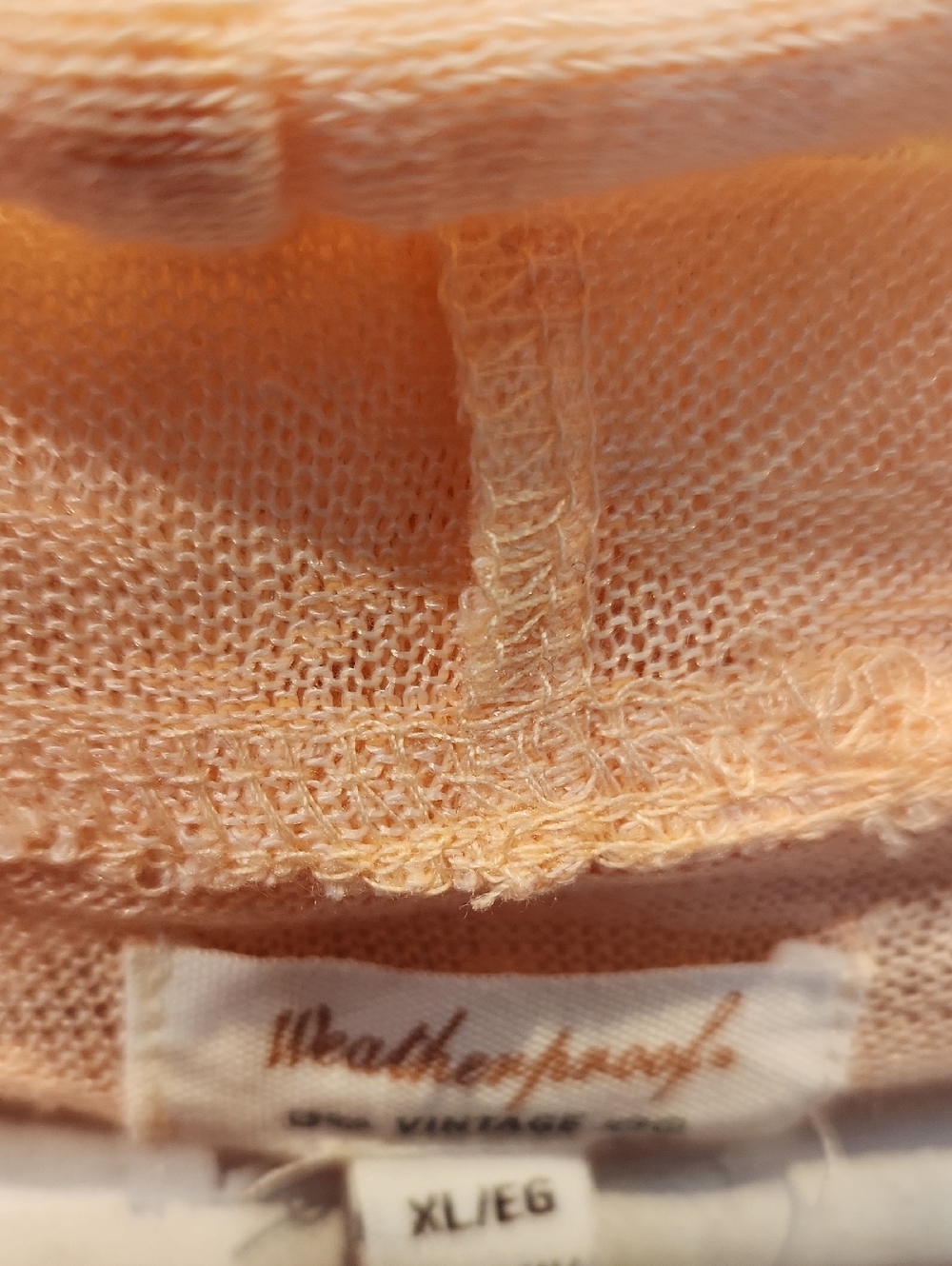 EUC Weatherproof Peach Hooded Oversized Lightweight Pullover Sweatshirt Sz XL - Picture 2 of 6